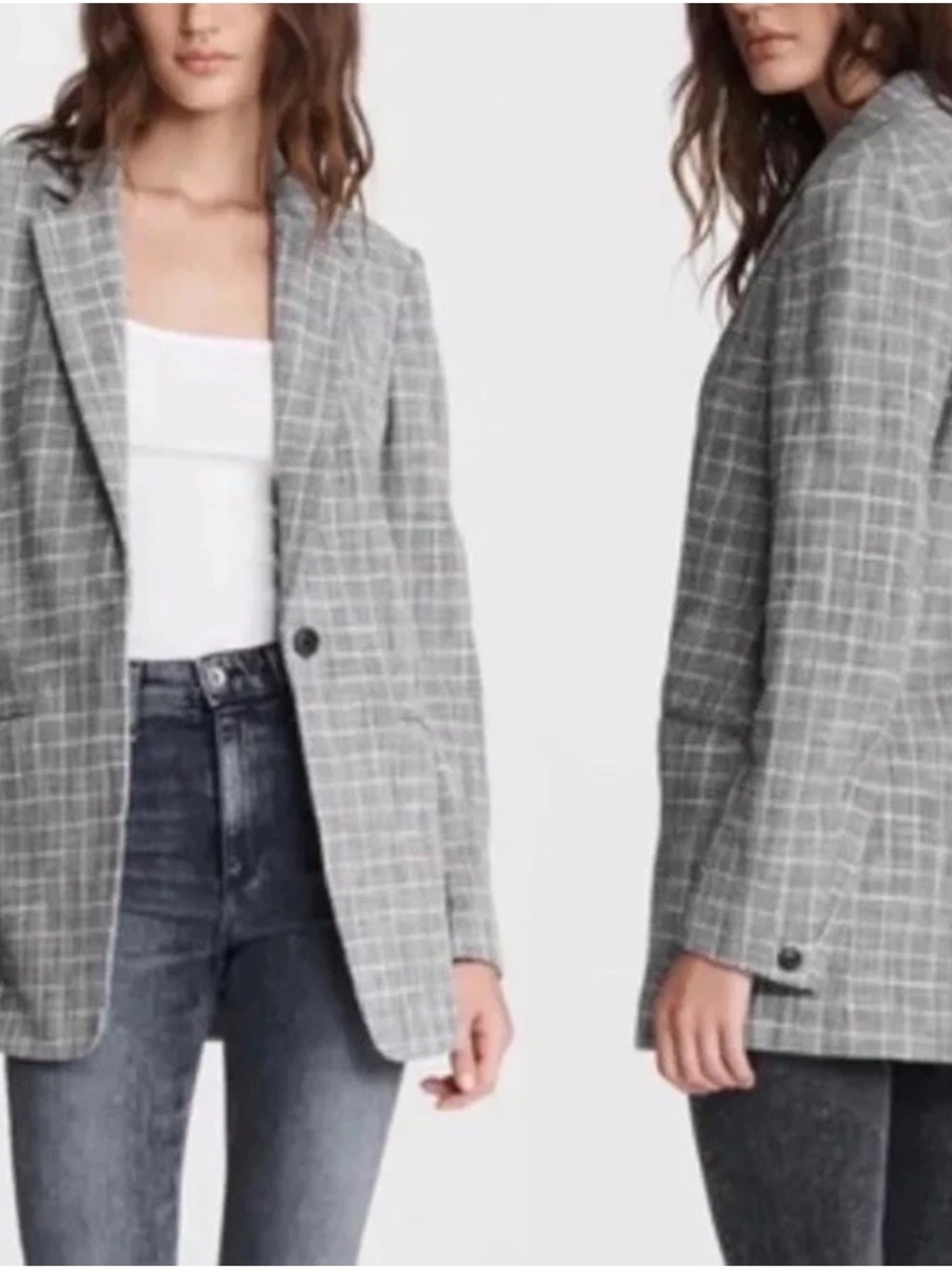 Rag and Bone Ames Deconstructed Women’s Blazer Size 16 Career Capsule Linen